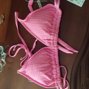 NWT Pink Bikini top! Juniors XL Barbie inspo